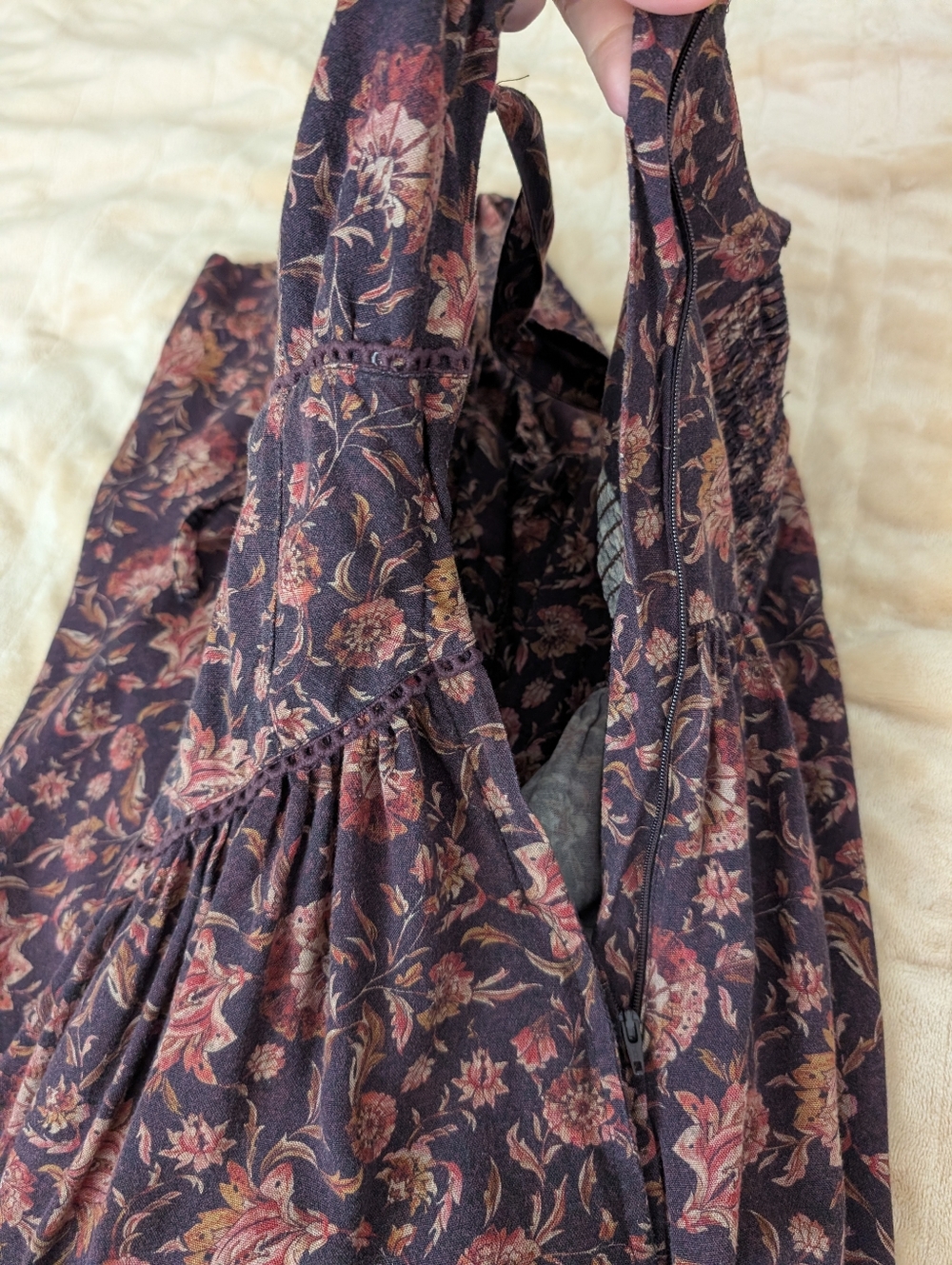 Skye Shirred Back Midaxi Dress US 2 - Picture 4 of 8